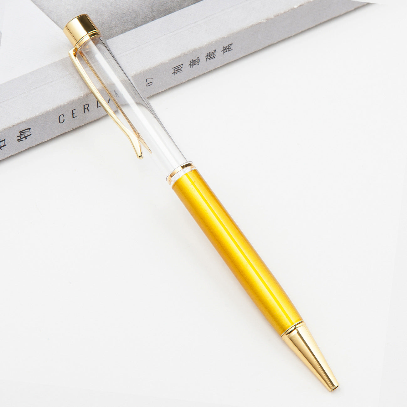 Pluma de grasa de tubo vacío de camelia DIY de metal al por mayor